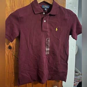 Boys Ralph Lauren Polo top NWT. Burgundy color